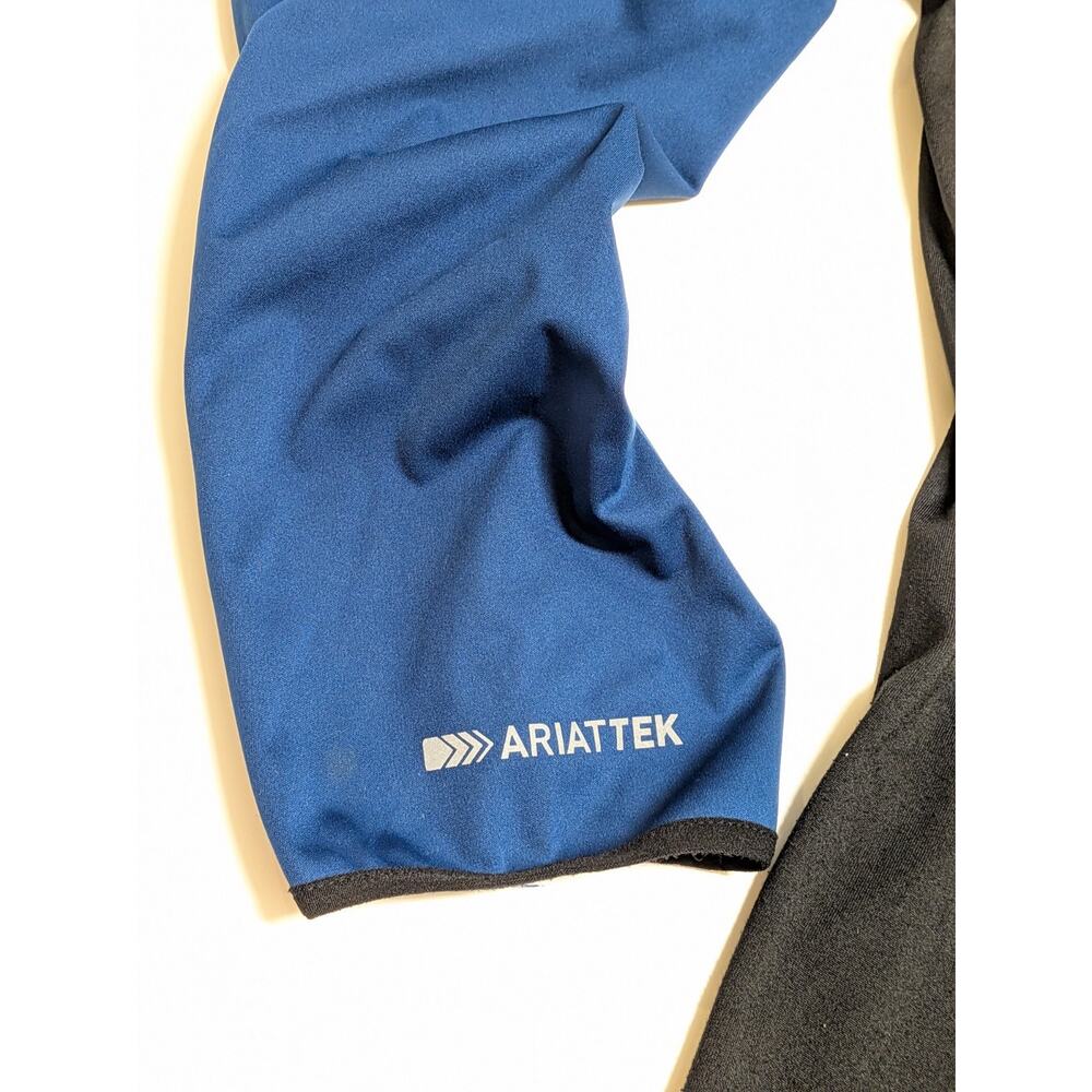 Ariat Tek Cold Series 1/4 Zip Sweatshirt Pullover Soft Shell Mens LARGE Blue - Picture 5 of 8
